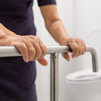 Bathroom grab bar
